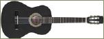 Klassik Gitarre 4/4 schwarz